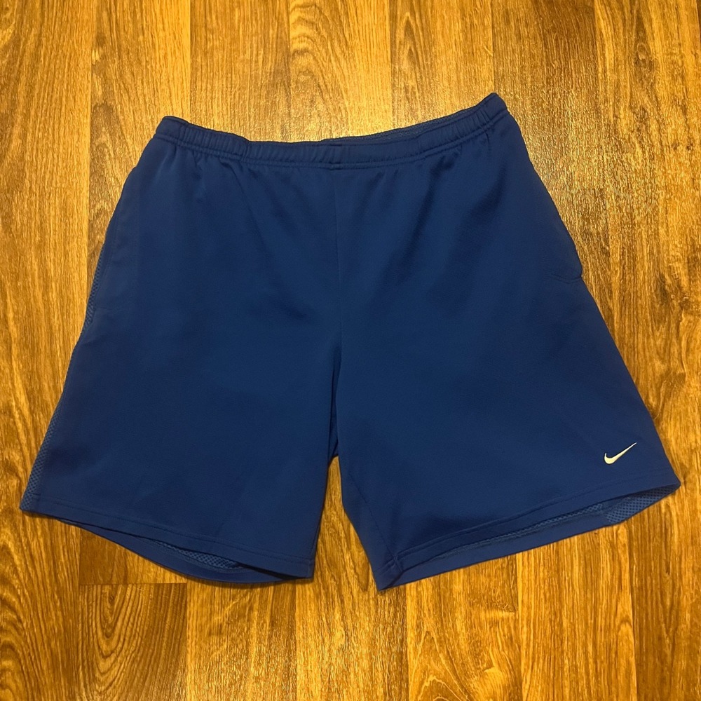 Vintage Nike Running Athletic Shorts Men Large Training Activewear Zipper Pocket